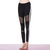凯仕达新品女款时尚修身显瘦两件套跑步运动健身服瑜伽服套装 B6032(女款-黑色整套 L)第2张高清大图