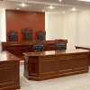 DF法官台陪审台审判桌法院专用桌椅组合学校模拟法庭家具DF-T72001书记员台