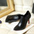 法国NAIYEE 2016秋季新款时尚女鞋子性感牛皮尖头细跟女士踝靴(黑色 37)第4张高清大图