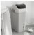 摇盖垃圾桶家用卫生间长方形有盖带盖厕所夹缝厨房北欧简约扁10升米白JMQ-285第4张高清大图
