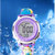 乐童 冰雪公主儿童卡通电子手表(紫色)第3张高清大图