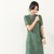 碎花气质连衣裙(绿色 170/92A)第3张高清大图