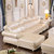 欧尔卡斯 欧式实木皮艺沙发组合欧式沙发客厅小户型L型沙发(贵妃+单位+双位 琉璃金)第4张高清大图