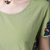 VEGININA  短袖T恤女宽松印花拼接民族风上衣 2910(粉色 3XL)第4张高清大图