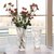 北欧轻奢水晶玻璃花瓶透明客厅酒店插花玫瑰百合鲜花装饰花器摆件(25MM波西米亚（金色）)第3张高清大图