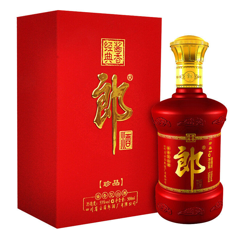 53度郎酒珍品酱香经典绒布500ml(单瓶装)【图片 价格 品牌 报价】-真