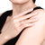 CRD克徕帝 传承六爪 18K金钻石戒指 结婚求婚戒指 白色 可裸钻定制 (60分/1颗 F-G SI)G0831B第5张高清大图
