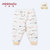 小米米minimoto婴儿宝宝可拆密裆长裤儿童打底棉睡裤家居服(樱草黄 80cm（9-18个月）)第3张高清大图