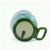 茶花塑料水杯便携杯子学生运动水壶创意随手杯带盖防漏塑料杯(浅绿 一个装)第5张高清大图