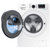 三星（Samsung）WD90K5410OW/SC 9公斤大容量 变频滚筒洗衣机 烘干一体 白色第4张高清大图