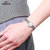 天梭/Tissot 瑞士手表 时尚系列钢带石英女表T058.009.11.051.00(银壳白面白带 钢带)第2张高清大图
