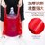 红色垃圾袋家用手提式加厚打包袋中大一次性购物方便袋塑料袋(红色33*51加厚承重7-10斤 100只 常规)第2张高清大图