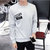 韩版青年休闲卫衣男时尚圆领套头单件男卫衣(浅灰色 XL)第3张高清大图