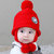 牛奶朋友冬季宝宝时尚护耳男女儿童毛线帽纯色绒布帽子围巾2件套(藏青色（单帽） 均码（42-50cm）)第4张高清大图