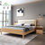 诱居 床 时光极简北欧实木床 原木色橡胶木现代简约软件靠床铺1.8米日式双人1.5m单人床(1.5米 床+床头柜*2)第2张高清大图