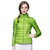 羽绒服旅行运动女士超轻立领薄款羽绒服加宽加大羽绒服9062(绿色 XL)第5张高清大图