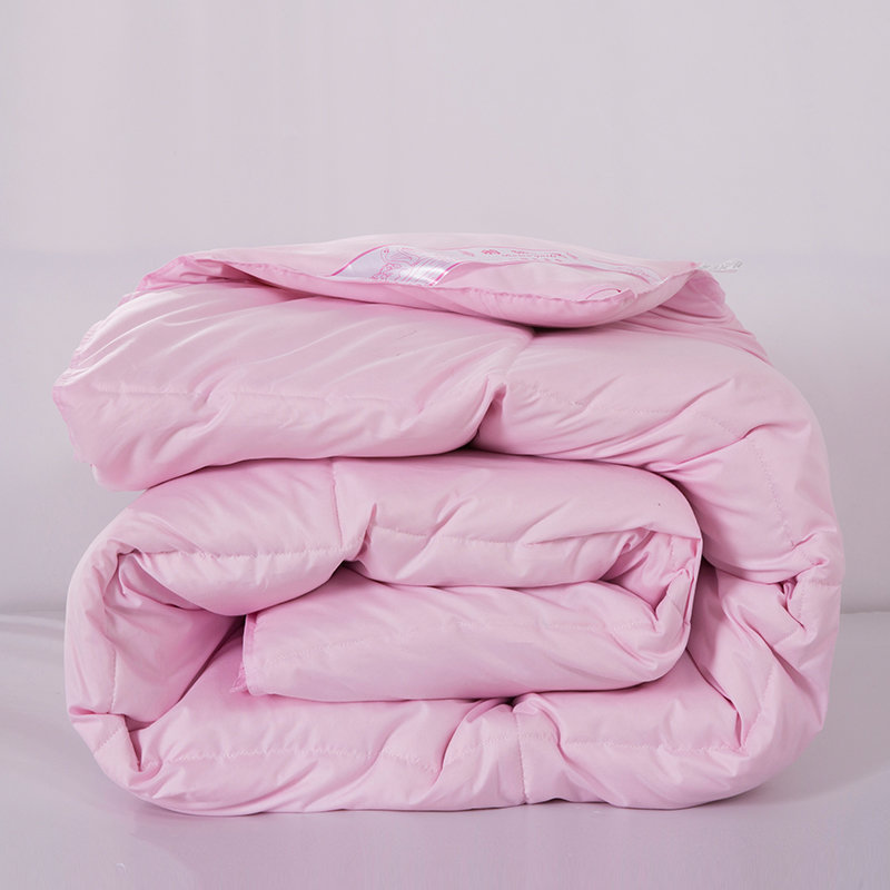 被子酒店羽绒被冬被芯双人鸭绒被8斤秋冬被子俏丽粉20米x23米8斤重