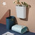 日本AKAW爱家屋垃圾桶夹缝客厅房间窄缝废纸篓窄缝纸篓厨房垃圾筒(深蓝色)第2张高清大图
