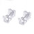 CRD克徕帝 王妃之冠 18K玫瑰金钻石耳钉 精致时尚皇冠造型钻石耳钉 E0228R第3张高清大图