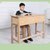 云艳实木课桌凳中小学生书桌学校桌凳老式课桌凳YY-955(双人课桌凳)第3张高清大图