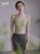 运动内衣女夏季高级感吊带健身跑步文胸瑜伽服套装美背背心带胸垫(浅草绿背心 XL)第5张高清大图