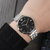 阿玛尼（Emporio Armani)手表 钢制表带商务时尚休闲石英男士腕表 AR1676(白色 钢带)第3张高清大图