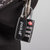 美国Pack all三键TSA密码锁旅行拉杆箱防盗锁健身房密码门锁背包挂锁(黑色)第5张高清大图