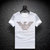 欧洲站美杜莎夏季2020新款潮流牌男士丝光棉烫钻短袖T恤大码体恤.4(M 白色)第5张高清大图