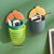 卫生间置物架免打孔浴室架子壁挂墙上梳子收纳盒洗漱台牙膏牙刷筒(绿色+蓝色)第2张高清大图