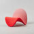 北欧网红舌头椅意式单人ins布艺懒人沙发丹麦设计师定型棉弧形椅定制70*85*63(渐变红)第4张高清大图