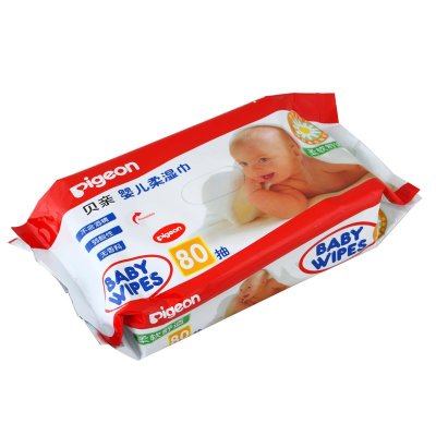 贝亲婴儿柔湿巾80片3连包 （KA36*3）