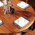 品尚美家 全实木餐桌餐椅套装 折叠伸缩餐台餐桌椅组合金丝檀实木家具805(单桌)第3张高清大图