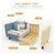 匠林家私沙发小户型布艺沙发现代简约小沙发简易沙发客厅小家具(灰白色 单人)第2张高清大图