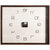 汉时（Hense）欧式时尚简约电表箱装饰实木挂钟客厅创意静音石英时钟HW363(白橡木小号)第4张高清大图