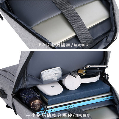 一匠一品YI JIANG YI PIN 商务背包双肩包书包时尚电脑背包(1903蓝色)