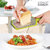 奶酪刨丝刀切菜器芝士刨丝器不锈钢擦丝器食品料理器(绿色)第2张高清大图