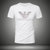 欧洲站美杜莎夏季2020新款潮流牌男士丝光棉烫钻短袖T恤大码体恤4.(XL 白)第4张高清大图