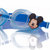迪士尼儿童专用泳镜卡通游泳镜(蓝色)第2张高清大图