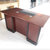 GX 实木木皮办公桌环保油漆职员台(胡桃色 GX-140)第4张高清大图