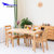 天米 TIMI 日式白橡实木餐桌椅 1.2米1.4米餐厅饭桌组合(原木色 1.2米餐桌)第2张高清大图