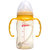 贝亲宽口径PPSU奶瓶 宝宝奶瓶 婴儿塑料奶瓶带吸管握把160/240ML(黄色握把+吸管240ml)第4张高清大图