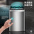 CCKO垃圾桶智能感应式家用大容量厨房带盖商用客厅办公室轻奢CK9919(15L充电款智能感应环境桶白色WH)第3张高清大图