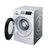 西门子(SIEMENS) WM12U4680W 9公斤银色全屏触摸变频节能全自动滚筒洗衣机(银色 9公斤)第2张高清大图