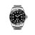 宝柏士（BLWRX）316钢壳钢带BL116632瑞士夜光针男款手表(黑面银钉)第2张高清大图