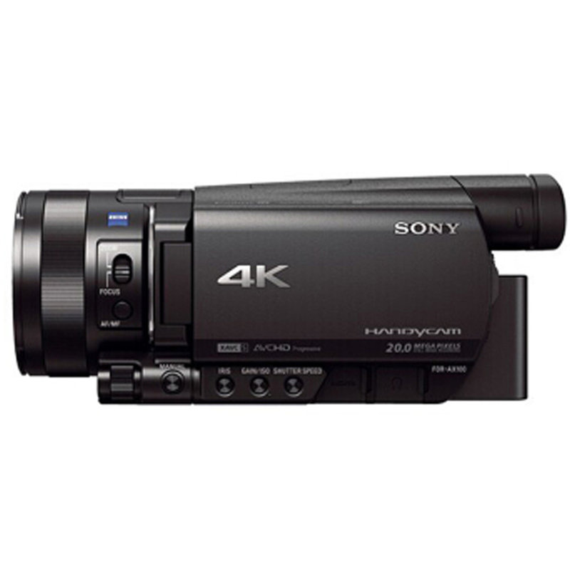 索尼(sony)fdr-ax100e 4k高清数码手持摄像机(黑色 ax100e套餐六)
