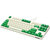斐尔可（FILCO） 87键圣手二代 游戏办公机械键盘 奶白色绿键帽 正刻 青轴 黑轴 茶轴 红轴(87圣手二代 奶酪绿 红轴)第2张高清大图