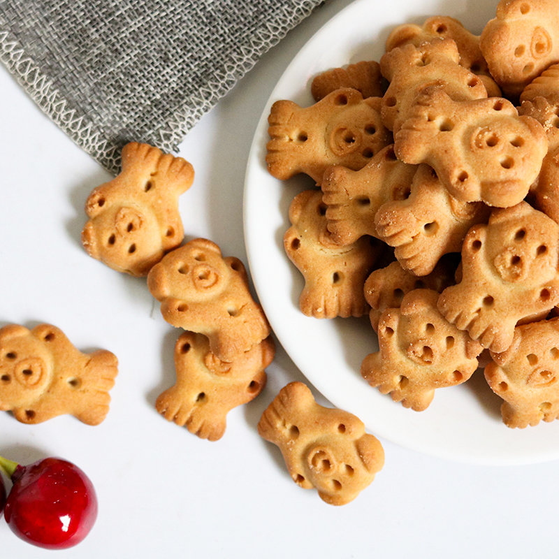 达利园 好吃点饼干可爱熊字饼345g(115gx3包) 休闲零食大礼包网红食品