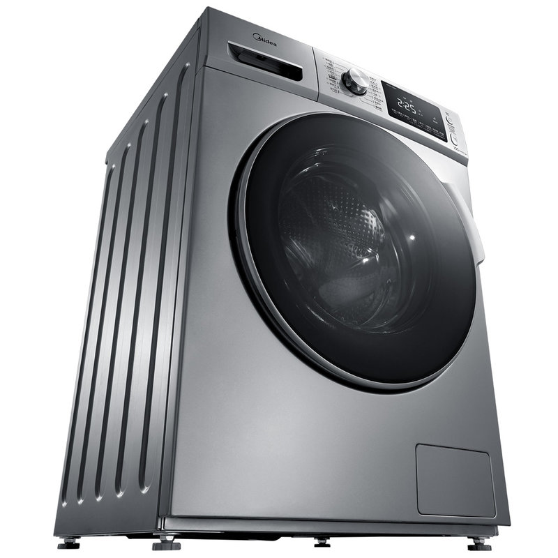 美的(midea) md100-4553dy 10公斤 滚筒 洗衣机 洗烘一体 巴赫银