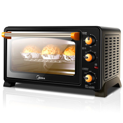 美的(Midea) 电烤箱 旋转烧烤 双层烤位 机械式 家用大容量多功能 25L电烤箱 MG25NF-AD二代