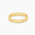 戒指链条感就像金色的铠甲 · 怀尔德戒指 叠戴系列简约轻奢链条戒指 18K镀金 美标6(金色)第4张高清大图